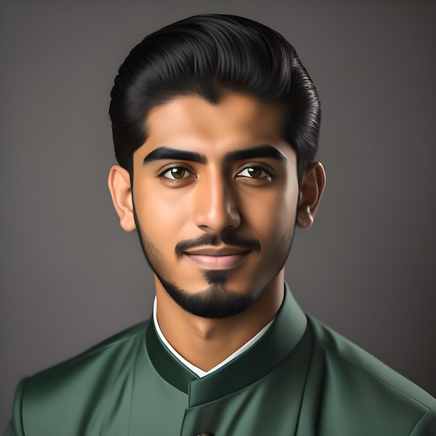 3D-Illustrationsmann aus Saudi-Arabien