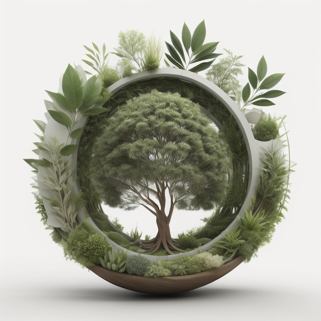 3d ilustración de la naturaleza