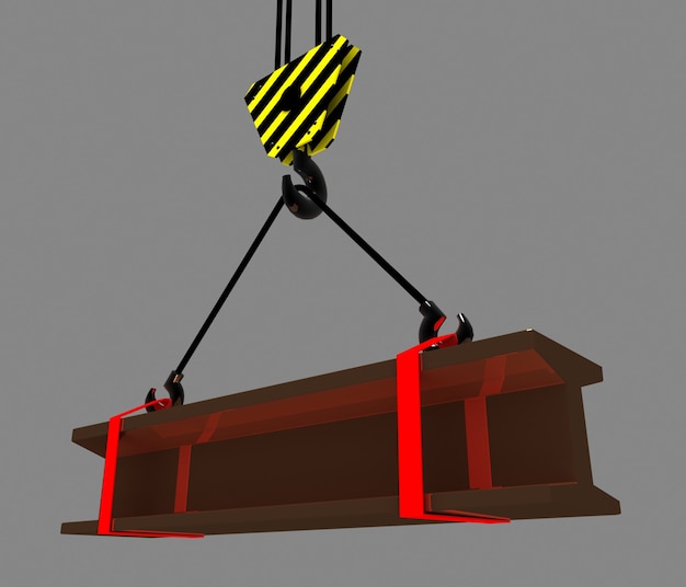 3D-Industriekonzept. 3D gerenderte Darstellung