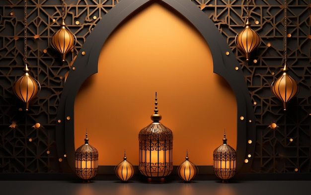 3D islamic_arabic_luxury_pattern_background