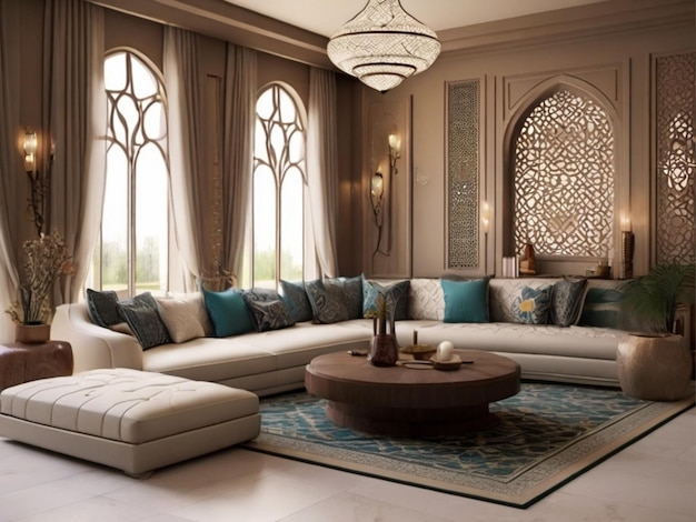 3D-Islamische Wohnzimmer-Design geeignet für Rezitation 1