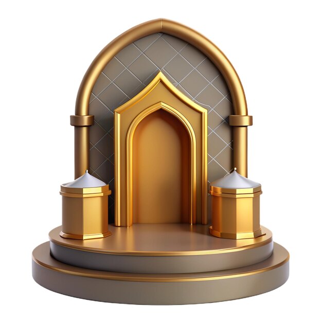 3D-islamisches Podium