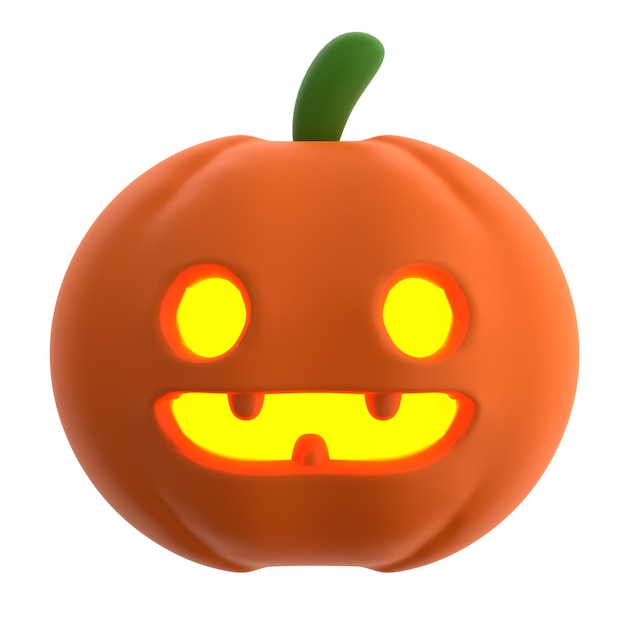 3d Jack o Lantern angezündet