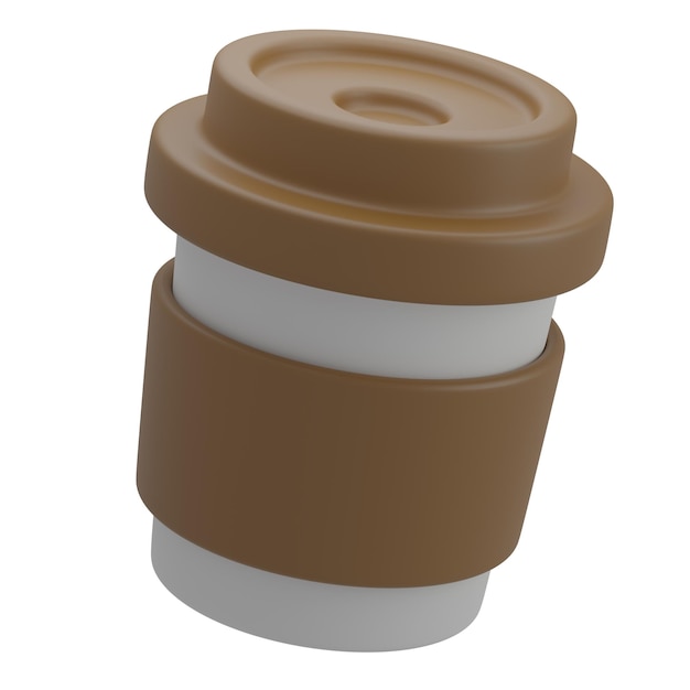 3D-Kaffee-Illustration