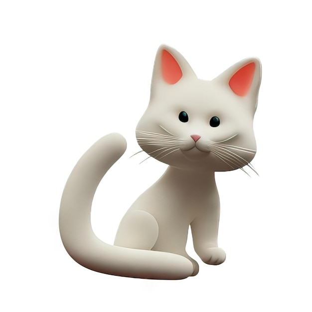 3D-Katzen-Illustration