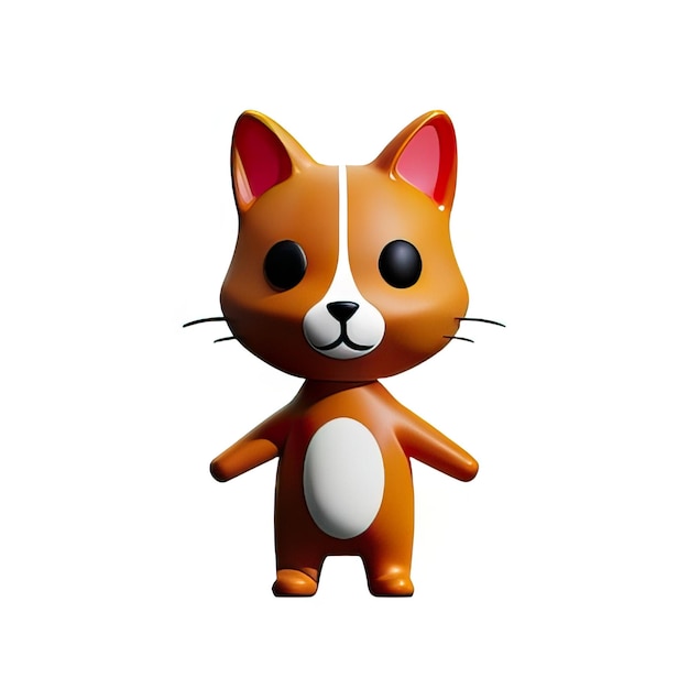 3D-Katzen-Illustration