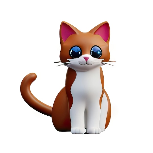 Foto 3d-katzen-illustration