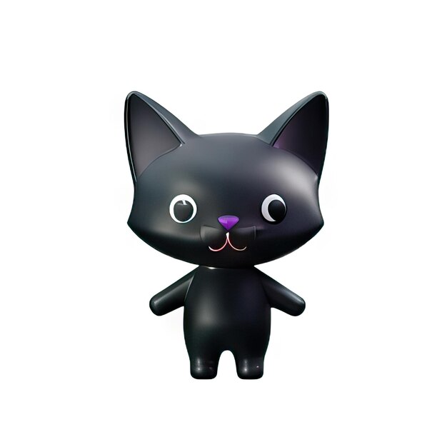 3D-Katzen-Illustration