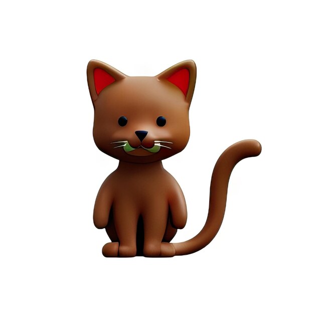 3D-Katzen-Illustration