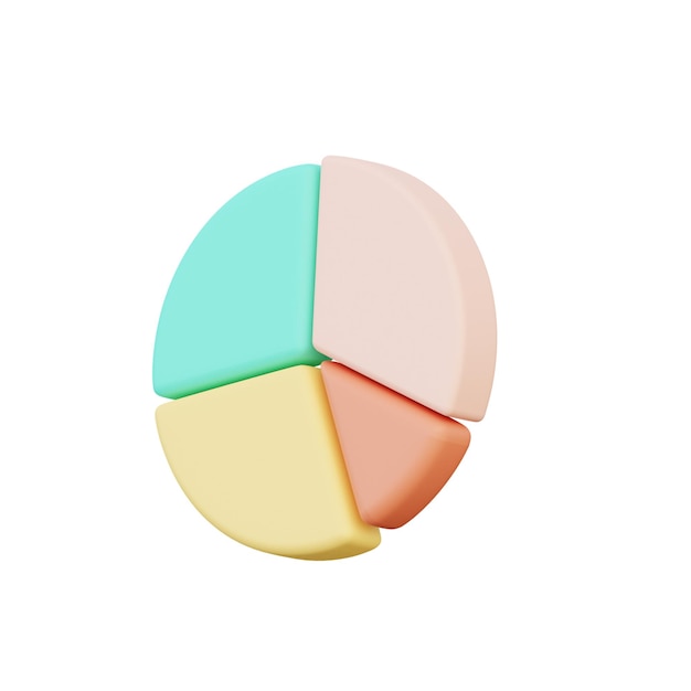 3D-Kuchendiagramm-Illustration