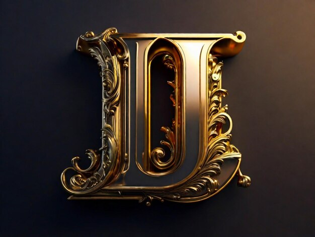 3D-Letter-J-Logo-Design, generiert von Ai