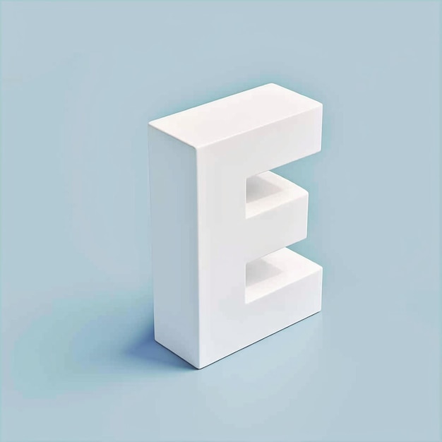 Foto 3d-letter-logo 3d-grafik-design 3d-typografie-stil