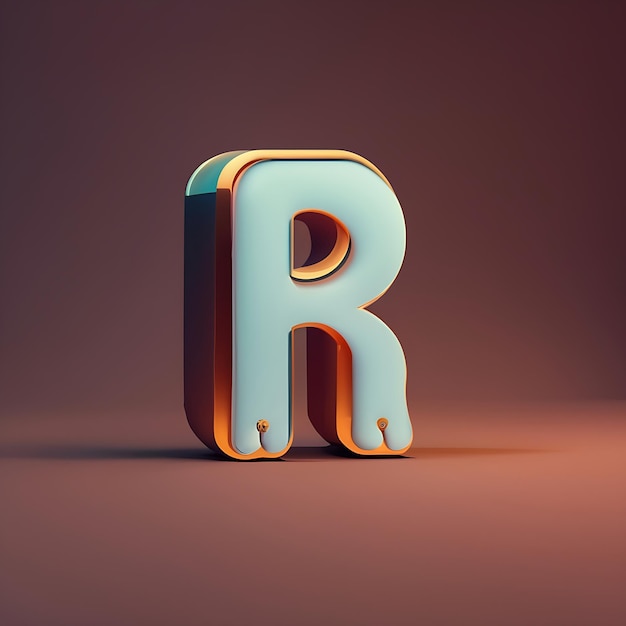 Foto 3d-letter-r-logo