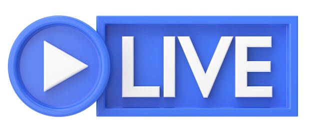 3D-Live-Symbol Livestreaming