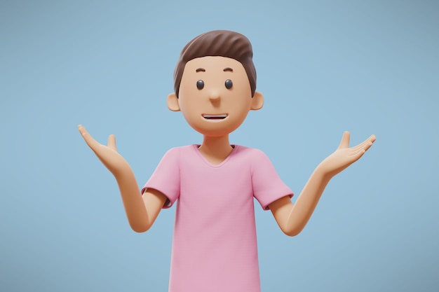 3d-Mann 3d-Reeder 3d-Abbildung