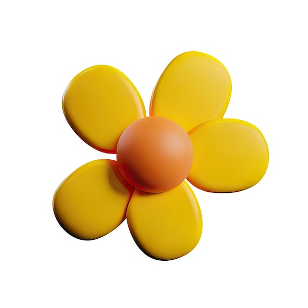 Foto 3d-minimalistische blume