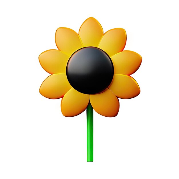 Foto 3d-minimalistische blume