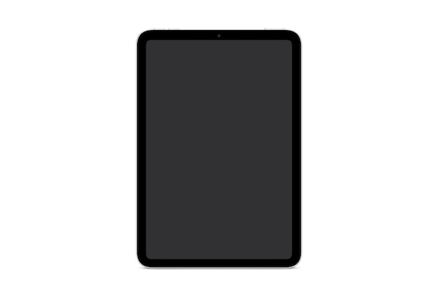 3D-Mockup-Bild auf der Vorderseite des Tablets auf isoliertem weißem Hintergrund App Pad Pro Mockup