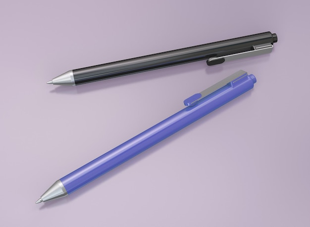 3D-Modell mit Kugelschreiber
