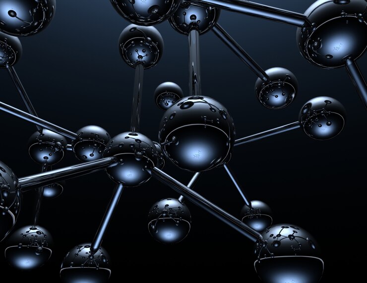 3D-Molekularstruktur Hintergrund .3d gerenderte Darstellung