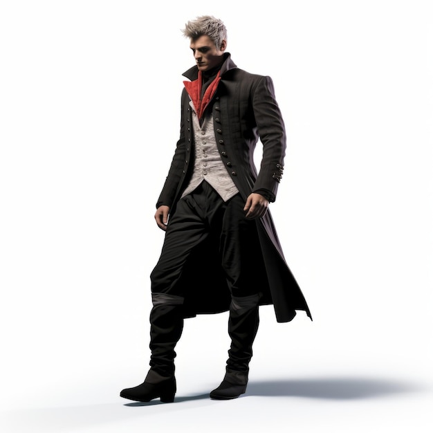 Foto 3d nero devil may cry persona 2 em unreal engine