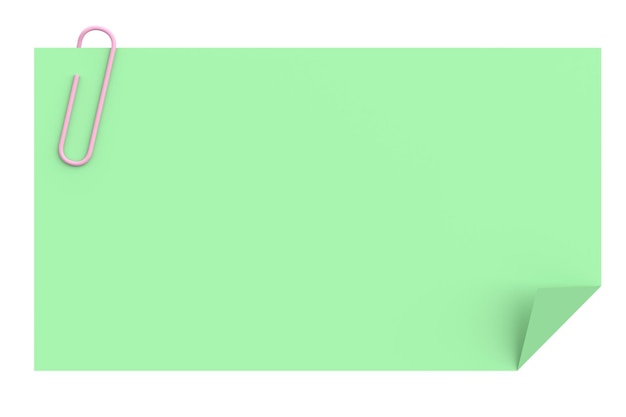 3D-Notenpapier 3D-Illustration