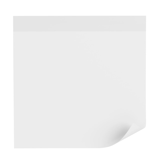 3D-Notizblock 3D-Illustration für klebrige Notizen