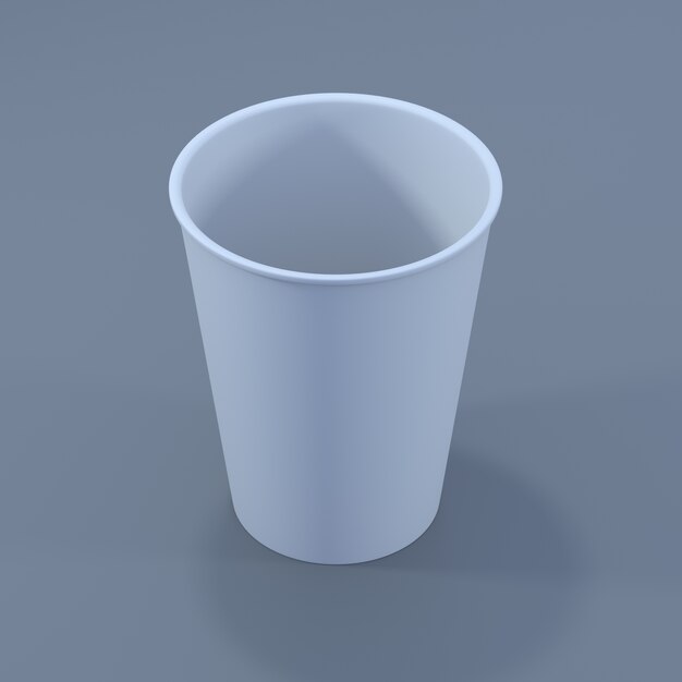 3D-Papierkaffeetasse für Modell