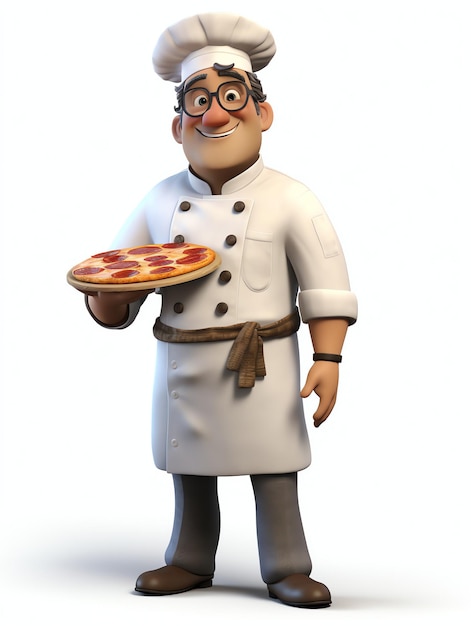 3D-Pixar-Charakterporträts Cheff