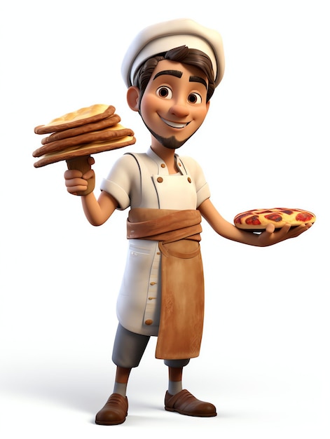 3D-Pixar-Charakterporträts Cheff
