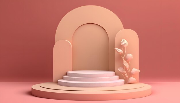 3D Podium Render Da vida a tu puesta en escena