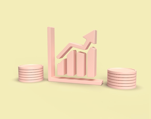 3D-Präsentation mit Tortendiagramm und Statistiken