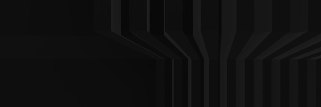 3D prestados fondo geométrico negro abstracto.