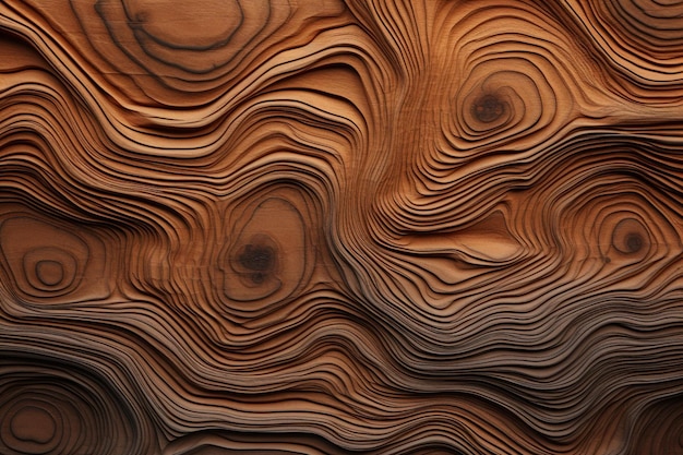 3D-Realistische geometrische Formen Muster Holzhintergrund