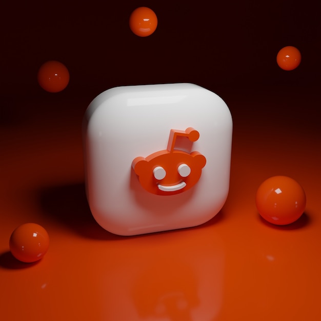 3d reddit logo anwendung