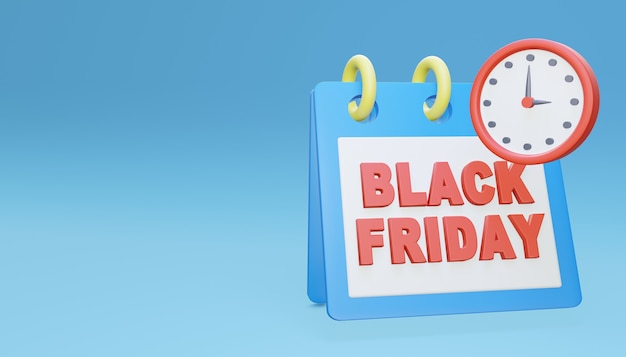 3d Render Black Friday Rabatt