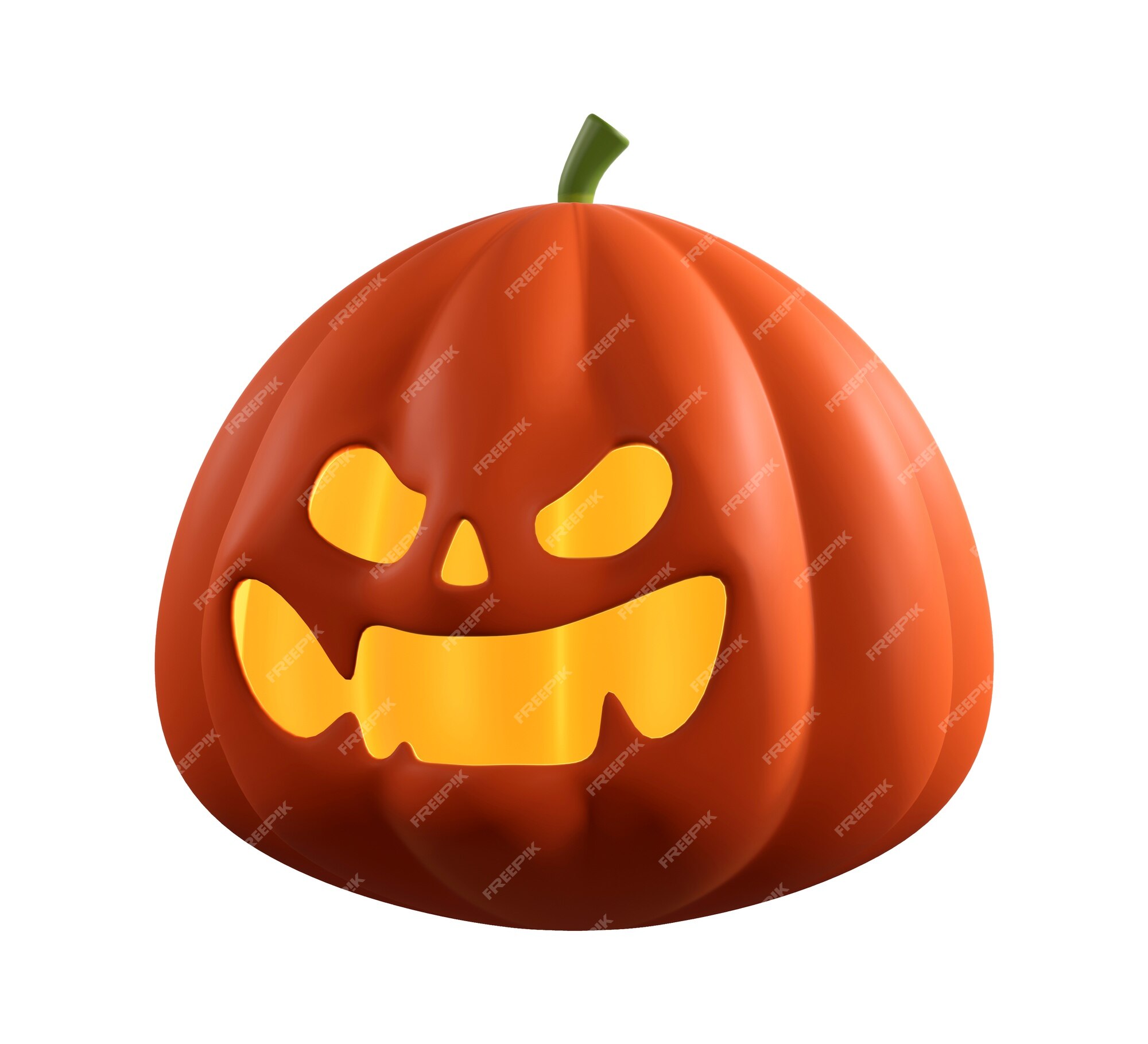 Abóbora De Halloween Com Cara Assustadora 3d Render Imagem Quadrada Foto  Royalty Free, Gravuras, Imagens e Banco de fotografias. Image 211848016