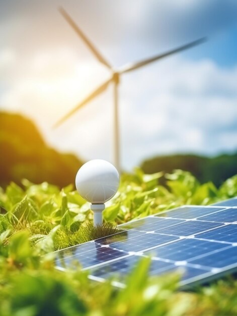 Foto 3d render de ovos de páscoa em campo de grama com fundo de céu