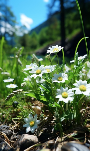 3d render flores bonitas UHD papel de parede