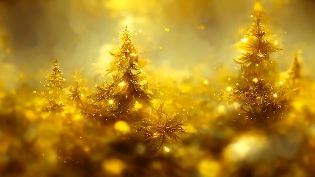 3D render fondo abstracto dorado con textura de fondo suave y brillante para navidad y san valentín