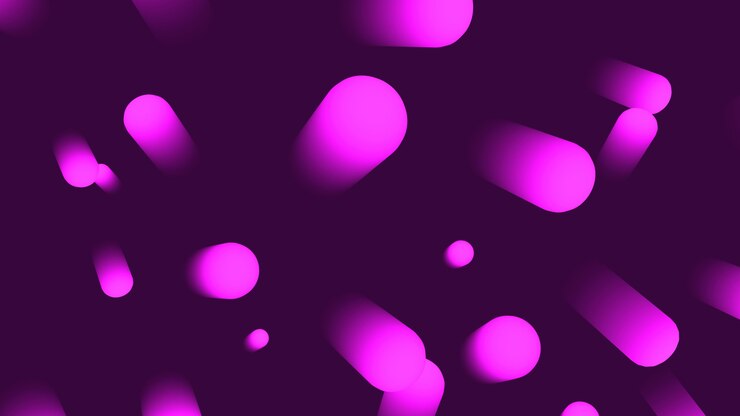 Foto 3d render fondo abstracto moderno. formas simples con degradado.
