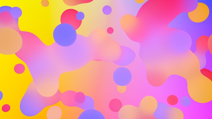 Foto 3d render fondo abstracto moderno. paleta de colores intensos y saturados. formas simples. fondo para carteles, pancartas, presentaciones.
