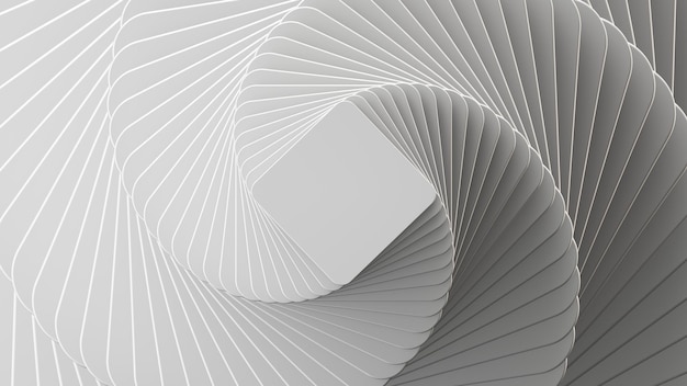 3d render fondo geométrico blanco abstracto