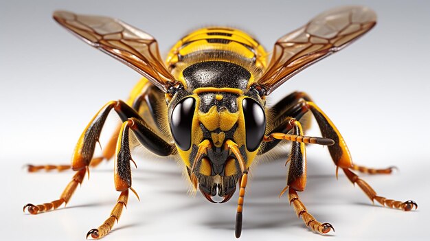 3D-Render-Foto einer Wespe