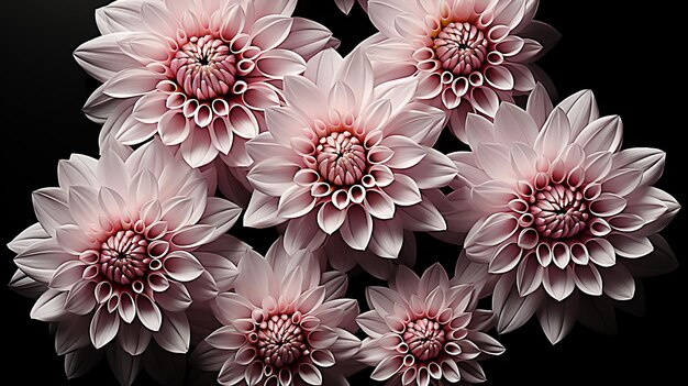 3D-Render-Foto von Blumen