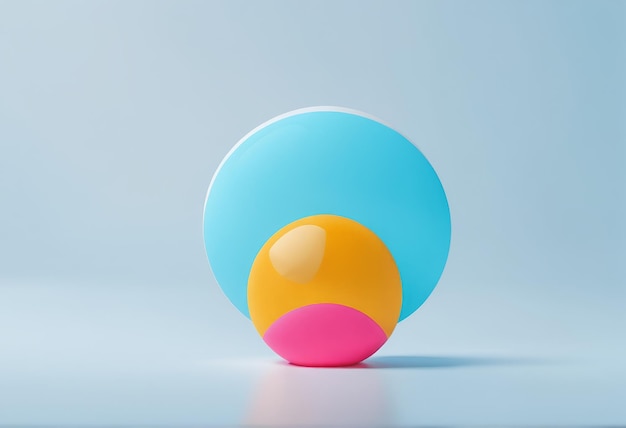 3d render de huevos de Pascua en un color azul con una cinta dorada en el lado izquierdo 3d render de Pascua e