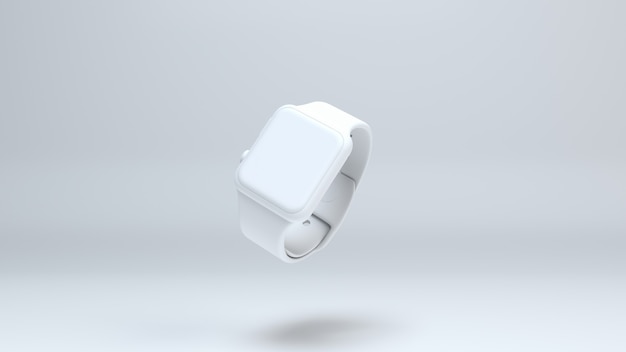 3d render smartwatch sobre fondo blanco.