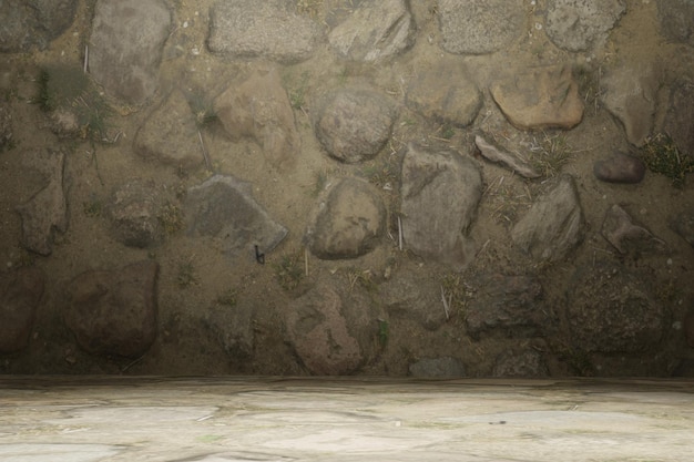 3D-Render von Rock Boulder Textur Rauminnenraum Hintergrund