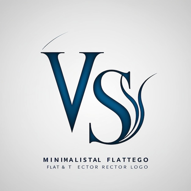 3D Render VS Company Metal Letter Logo Pen Herramienta Creada Ruta de recorte incluida en JPEG Fácil de componer