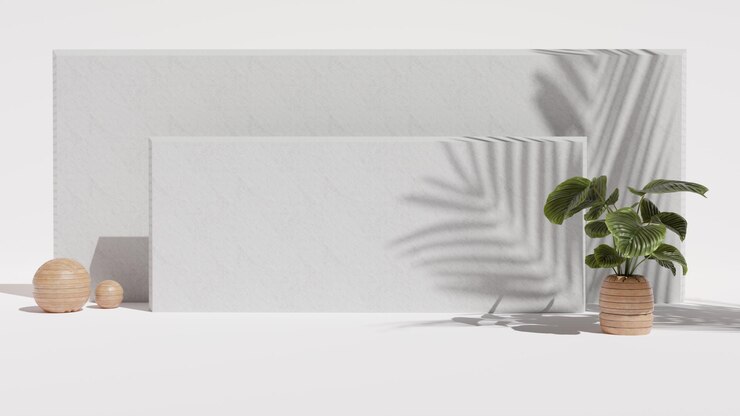 Foto 3d-render-wandhintergrund für das produkt